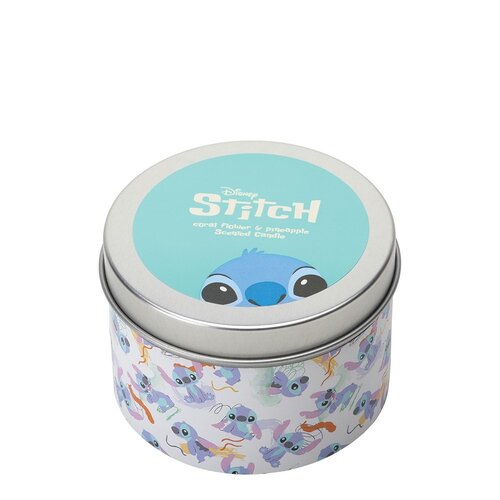 Disney Home Fragrance Disney Stitch Coral Flower & Pineapple Scented Candle in Tin