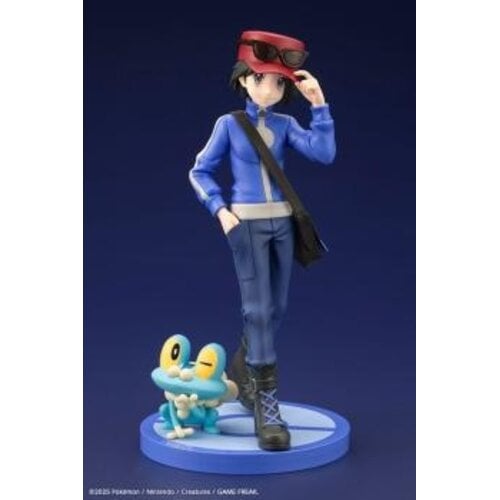 The Pokemon Company Pokemon Calem & Froakie Figure ArtFXJ 1/8 20cm