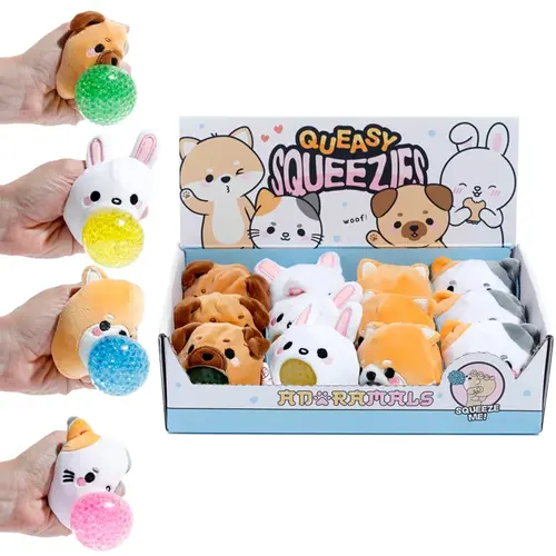 Puckator Kawaii Pets Queasy Squeezies Stress Ball Assortiment