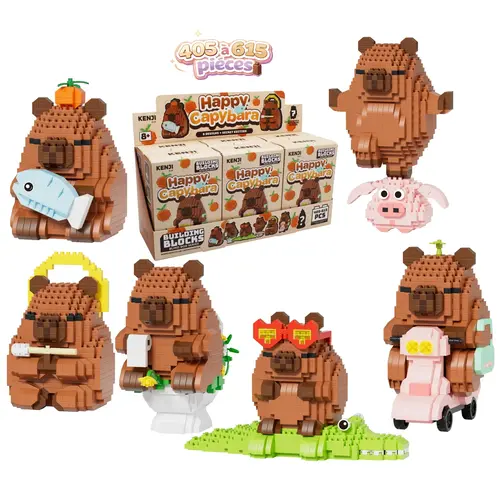 Kenji Kawaii Box Happy capybara Construction Kit Mystery Box