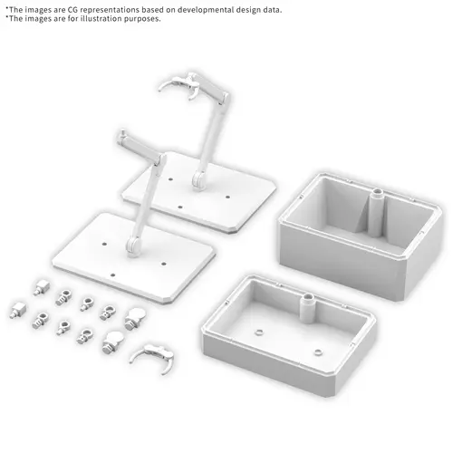 Bandai Gundam Action Base 7 & Option Box (White) Model Kit