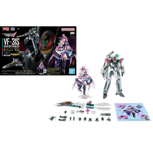 Bandai Macross HG 1/100 VF-31S Siegfried Deluxe Set Model Kit