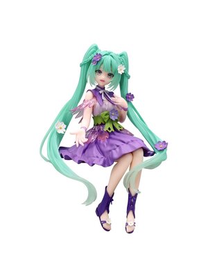 Furyu Hatsune Miku Flower Fairy Cosmos Purple Statue Noodle Stopper 14cm