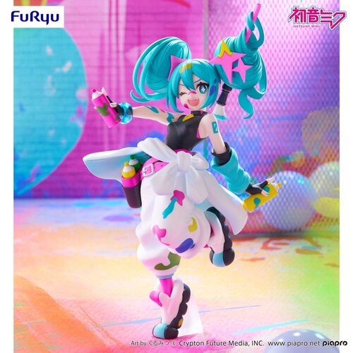 Furyu Hatsune Miku Trio Try It Miku Paint Girl Statue 19cm