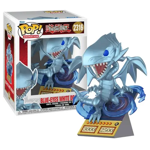 Funko Funko POP! Yu-Gi-Oh 2315 Blue Eyes White Dragon (Card)