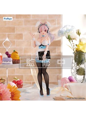 Furyu Super Sonico BiCute Bunnies Waitress Light Blue Statue 28cm