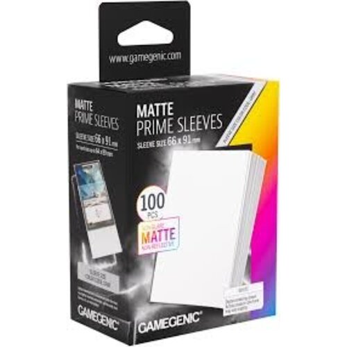 Gamegenic Gamegenic Matte Prime White Sleeves 100 Stuks