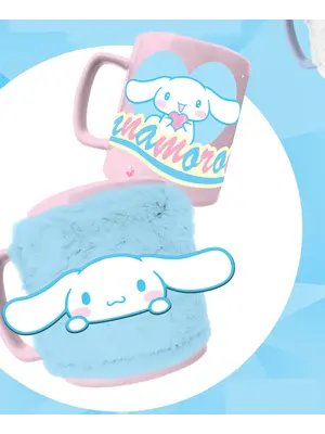 Pyramid Hello Kitty Cinnamonrol Fuzzy Mug 440ML