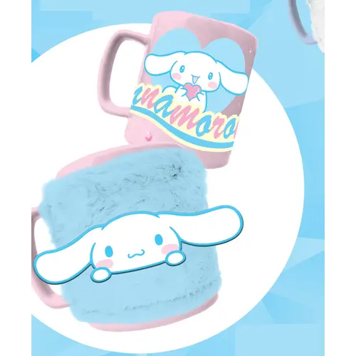 Pyramid Hello Kitty Cinnamonrol Fuzzy Mug 440ML