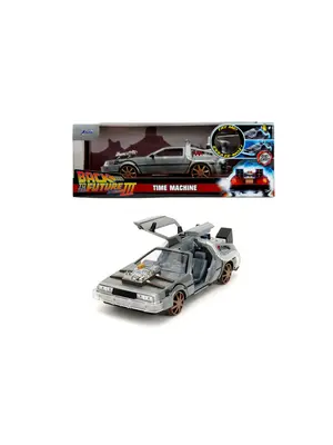 Jada Toys Back To The Future III Delorean Time Machine 1:24 Die Cast Car