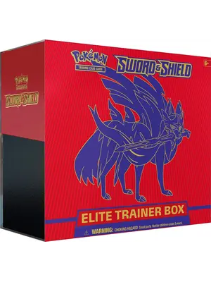 The Pokemon Company Pokemon TCG Sword & Shield Zacian / Zamazenta Elite Trainer Box