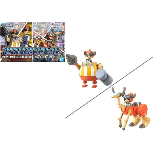 Bandai One Piece Chopper Robo Super 4&5 Kung Fu & Walk Hopper Model Kit