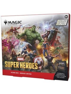 Wizards of The Coast Magic MTG TCG Marvel Super Heroes Scene Box Villains Unleashed / Heroes United
