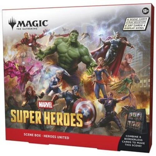 Wizards of The Coast Magic MTG TCG Marvel Super Heroes Scene Box Villains Unleashed / Heroes United