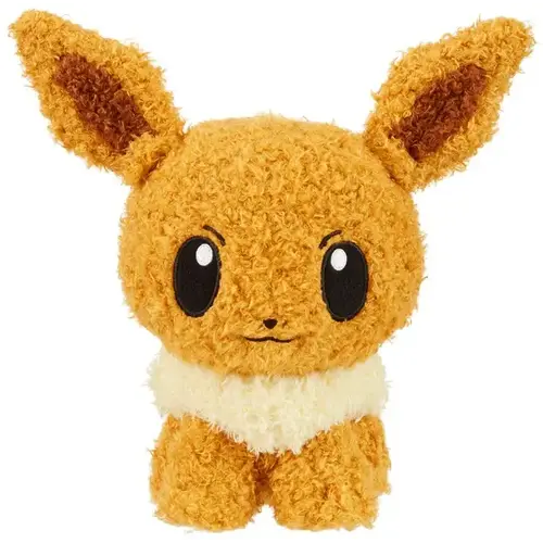 Sekiguchi Pokemon Fluffy Eevee Plush  22x18x9cm Japan Import