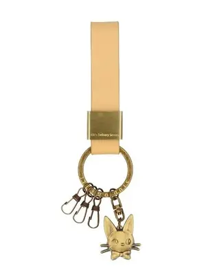 Semic Ghibli Kiki's Delivery Service Jiji Leather Keychain
