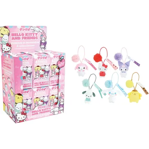 Bandai Hello Kitty and Friends PomPom Plush Keychain Mystery Blind Box