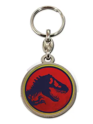 SD Toys Jurassic Park Metal keychain Logo
