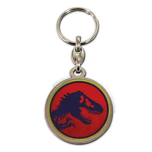 SD Toys Jurassic Park Metal keychain Logo