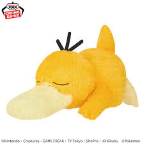Banpresto Pokemon Mofugutto Psyduck Fluffy Plush 40x22x22cm Japan Import
