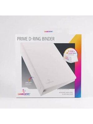 Gamegenic Prime D-Ring Binder White Gamegenic