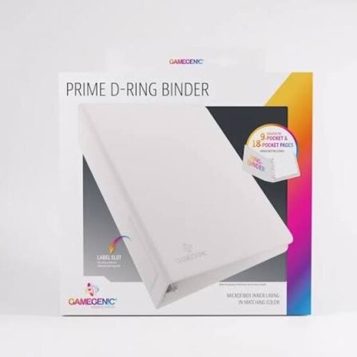 Gamegenic Prime D-Ring Binder White Gamegenic