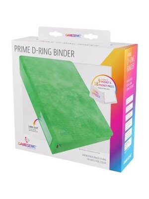 Gamegenic Prime D-Ring Binder Green Gamegenic