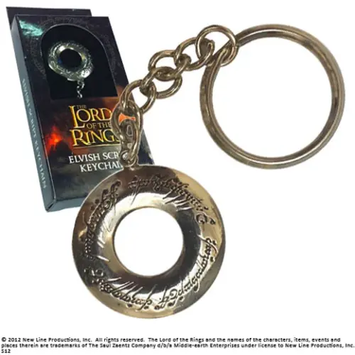 The Noble Collection Lord of The Rings Elvish Script Keychain