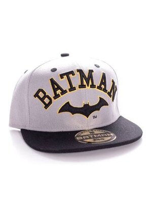 Cotton Division DC Comics Batman Logo/Text Grey/Black Cap