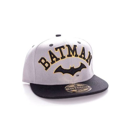Cotton Division DC Comics Batman Logo/Text Grey/Black Cap
