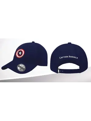 Cotton Division Marvel Captain America Logo Baseball Cap Honey Comb