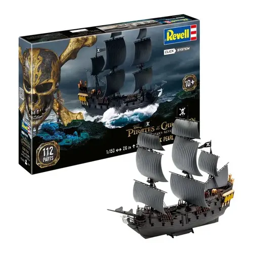 Revell Pirates of the Caribbean Black Pearl Model Kit Click System 1/150