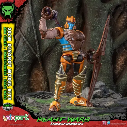 Yolopark Transformers Beast Wars Dinobot Model Kit AMK 20cm