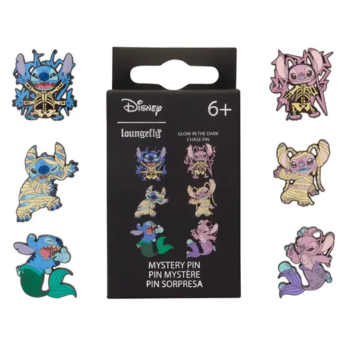 Loungefly Disney Stitch & Angel Halloween Enamel Pin Mystery Blind Box