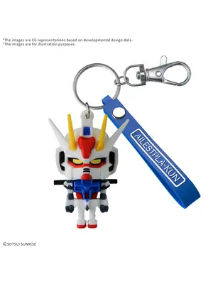 Bandai Gundam Aile STPLA-KUN 3D Rubber Mascot Keychain