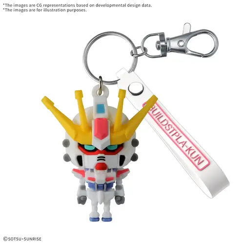 Bandai Gundam Build STPLA-KUN 3D Rubber Keychain