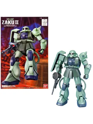 Bandai Gundam 1/144 HG FG MS-06F/J Zaku II Model Kit 13 cm