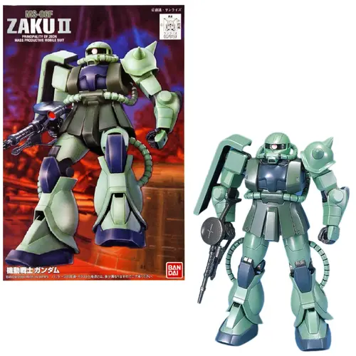 Bandai Gundam 1/144 HG FG MS-06F/J Zaku II Model Kit 13 cm