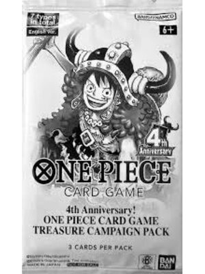 Bandai One Piece TCG 4th Aniversary Treasure Campaign Pack