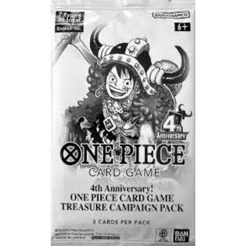 Bandai One Piece TCG 4th Aniversary Treasure Campaign Pack