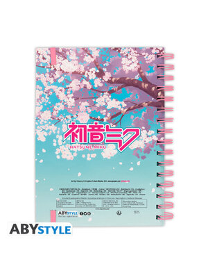 Abystyle Hatsune Miku Cherry Blossom Notebook A5 Spiral