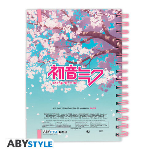 Abystyle Hatsune Miku Cherry Blossom Notebook A5 Spiral