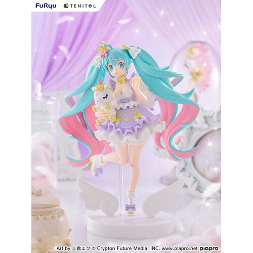 Furyu Hatsune Miku Yumekawa Lavender Statue Tenitol 21 cm