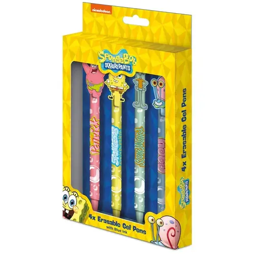 Pyramid Spongebob Square Pants 4 Head Topper Erasable Gel Pens