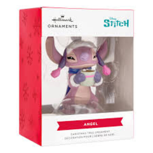 Hallmark Hallmark Ornament Disney Stitch Angel With Hot Chocolate