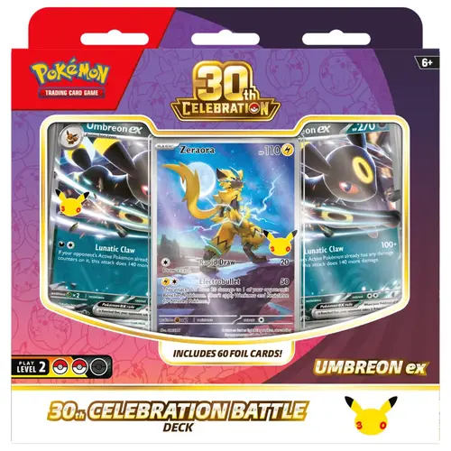 The Pokemon Company Pokémon TCG: 30th Celebration Umbreon ex Battle Deck