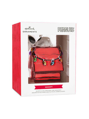 Hallmark Hallmark Ornament Glass Snoopy Doghouse