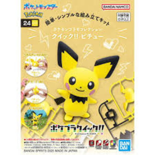 Bandai Pokemon Plamo Collection Quick!! Pichu 24 Model Kit