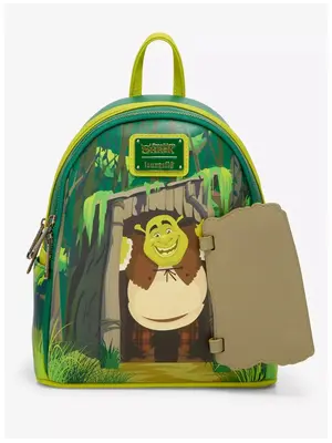 Loungefly Shrek & donkey Swamp Door Mini Backpack Loungefly Exclusive