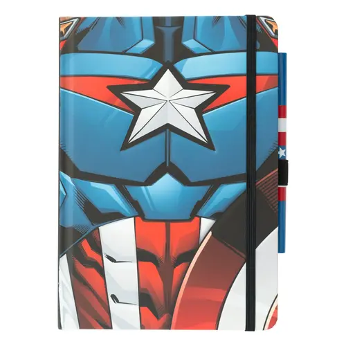 Grupo Erik Marvel Captain America A5 Premium Notebook + Pen